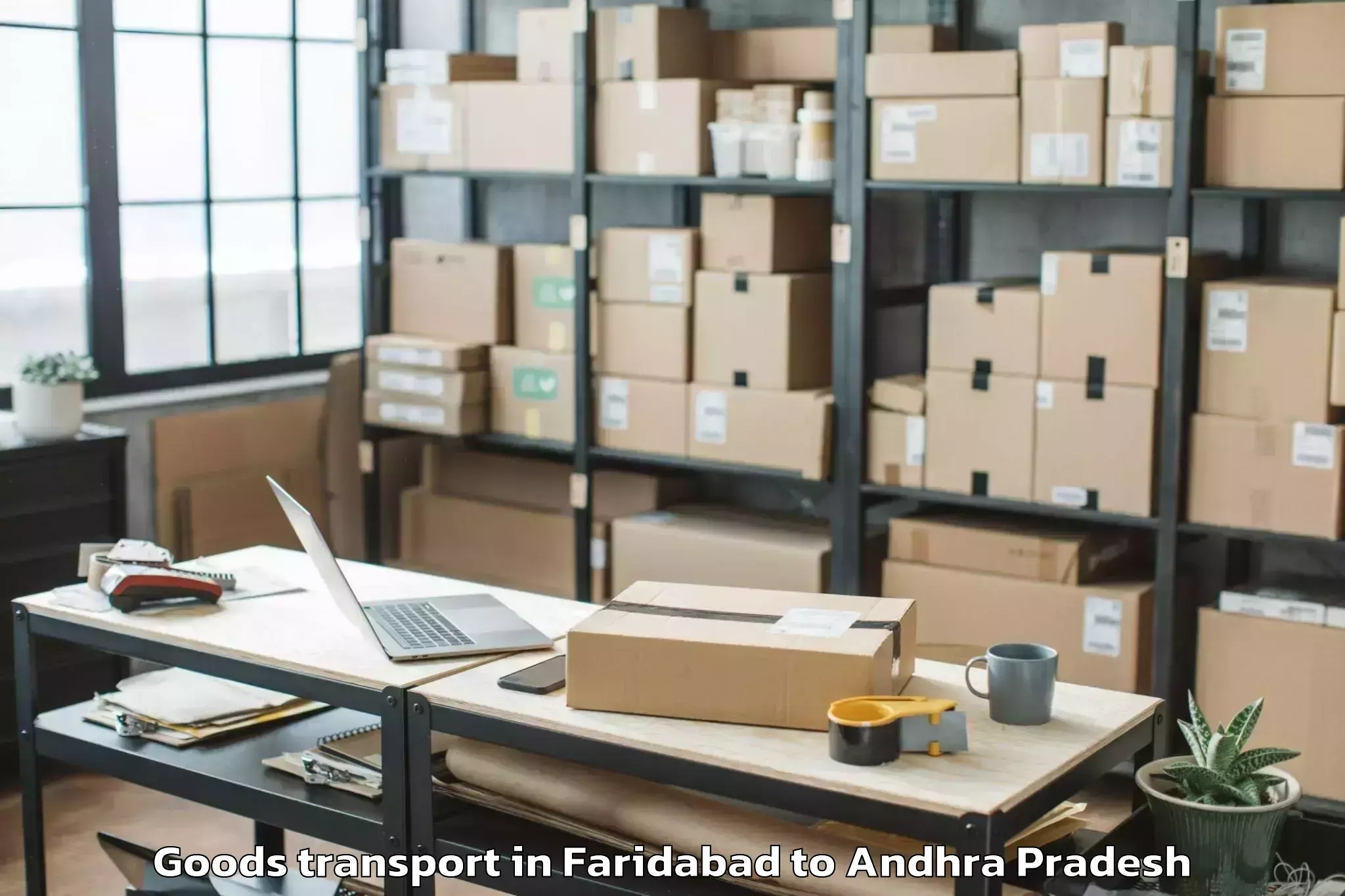 Leading Faridabad to Kalidindi Goods Transport Provider